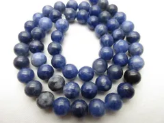 【ソーダライト】/玉size(約6㎜)/1set(25玉)/《夢や目標のサポートする石/勇気と希望》/1435w4