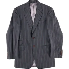 古着 ポールスミス Paul Smith LONDON ストライプ柄 ウールテーラードジャケット イタリア製 メンズS相当/evb032694