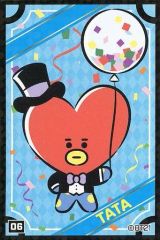 [중고] 스티커 스티커 TATA(부이) 스티커 06(Let's party with you) BT21 칩스 특전