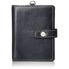 [タケオキクチ] カードケース メンズ コンパクト 革 ソフトアンティーク シリーズ ネイビー