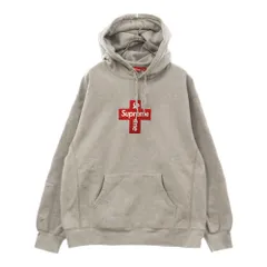 SUPREME (シュプリーム) 20AW Cross Box Logo Hooded Sweatshirt クロスボックスロゴフーデッドスウェットシャツ プルオーバーパーカー グレー