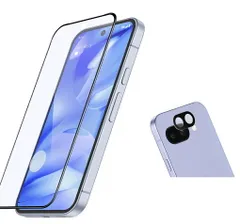 Google Pixel 9a フィルム ピクセル9a 用 ガラスフィルム レンズフィルム付き 全面保護 強化ガラス 液晶保護フィルム 指紋防止 飛散防止 スマホフィルム シート