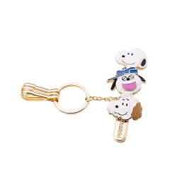 [スリーカラット] PEANUTS バッグキークリップ スヌーピー＆オラフ＆アンディ キーホルダー キークリップ バッグチャーム スヌーピー グッズ 