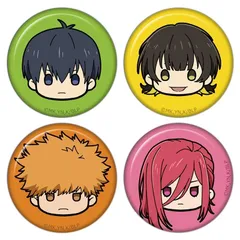 ブルーロック 潔&蜂楽&國神&千切 ちゅるキャラミニ缶バッジ 4個セットA ブルロ 新品 未開封品 公式商品 正規品 【アズメーカー】のサムネイル