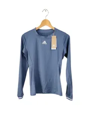 アディダス◆レディース テニスウェア フリーリフト 長袖Tシャツ クルーネック ブルー