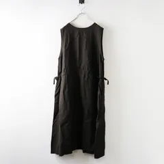 2025AW ネストローブ nest Robe 清水みさとさん別注 リネンクルーネックリボンドレス F＼ダークブラウン ワンピース【2400014579291】のサムネイル