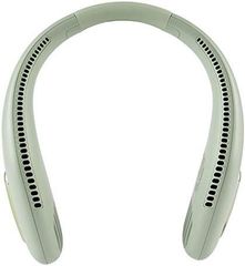 ネッククーラー せんぷうき扇風機 首掛け ネックファン 携帯扇風機 3段階風量 USB充電式 2400mAh 7時間使用 グリーン xr-nf205-gn