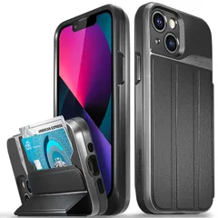 【人気商品】収納 レザーカードホルダー付き 高級PU 吸収) 2枚 衝撃 落下 折り畳み式キックスタンド機能 耐衝撃 | 手帳型 手帳型 (米軍MIL規格取得 携帯カバー ケース 専用 (5.4インチ) 財布型 Mini 13 - iPhone Apple グ