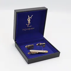 良品 箱付き イヴサンローラン カフス/ネクタイピン ゴールドカラー メンズ/レディース KRK  2000000　　　　　　5ｃｍ