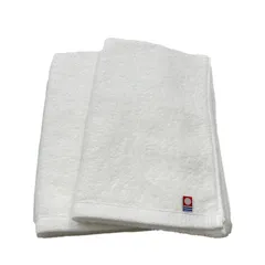 【在庫処分】無地 普段使い 薄手 ブランド シンプル 2枚セット オフホワイト 日本製 フェイスタオル Nカラー 国産 タオル 今治(Imabari)