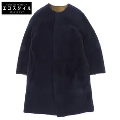 Drawer リバーシブル ジレコート ネイビー ベージュ 36 2023AW Drawer リバーシブル ジレコート ネイビー ベージュ 36 2023AW