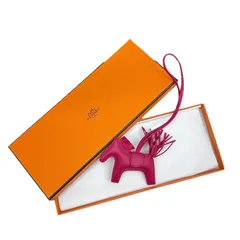 ✨美品✨Hermès　エルメス　ロデオチャームPM　ローズメキシコ　アニョーミロ　Y刻印　バッグチャーム　エルメスロデオ