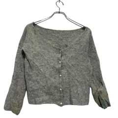 ニット カーディガン S グレー コットン レディース 古着卸 アメリカ仕入 a601-5343