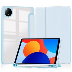 新品 Redmi pad SE ケース 8.7インチ Redmi pad SE 8.7 カバー【COKOVI】Xiaomi Redmi pad SE 8.7 タブレットケース クリア 裏全透明 三つ折り スタンド機能 四角加固 全面保護 軽量 薄型 TPU耐衝