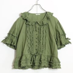【美品】インゲボルグ★華やか♪フラワープリントブラウス サイズ3(サイズ9号) ベージュ×黄色系 ピンタック&フリル♪z13751 INGEBORG - 【美品】インゲボルグ☆華やか♪フラワープリント