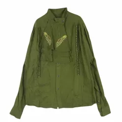 TOGA トーガ TP02-FJ224 embroidery blouse レーヨン 刺繍 長袖 シャツ ブラウス グリーン系 36【中古】のサムネイル