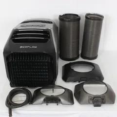 EcoFlow WAVE 2 冷暖房機能付き＋ハイエース用ウインドダクト EcoFlow WAVE 2 / 3】自作排気吸気ダクト ネット付き エコフロー