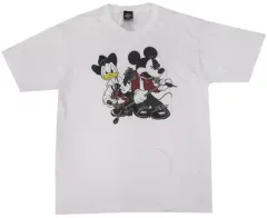 【中古】Tシャツ(男性アイドル) B’z×ディズニー 親子TシャツB ホワイト Mサイズ 「B’z 30th Year Exhibition “SCENES” 1988-2018」 Special Editionグッズ