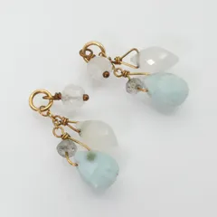 アガット ラリマー K10 ピアスチャーム/24-4486S