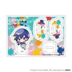 ピアプロキャラクターズ 06/KAITO ペンキver.（ミニキャライラスト） ゆらゆらアクリルスタンド ピアプロ プロセカ 初音ミク 新品 未開封品 正規品 【A3】