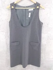 ◇ Te chichi テチチ バックジップ　ノースリーブ 膝丈 ワンピース M グレー *  【1002797503480】のサムネイル