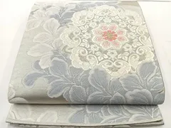 平和屋着物◎六通柄袋帯　唐織　正倉院花文　金銀糸　正絹　逸品　BAAT6006ea