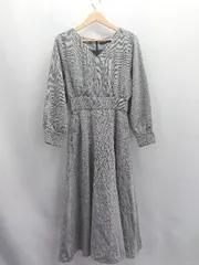 ◇ ⊇ KBF アーバンリサーチ 長袖 ロング ワンピース サイズF グレー系 レディース E  【1504240025094】