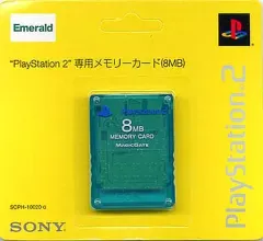 【中古】PS2ハード Playstation2 専用メモリーカード(8MB)エメラルド