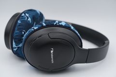 Nakamichi OW1500ANC のイヤーパッドの保護・修理に mimimamo スーパーストレッチ・ヘッドホンカバー （サイズ：L、色：オーシャン、型番：MHC-002-CO）