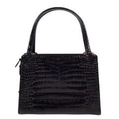 美品 CROCODILE CROCODILE バッグ ハンドバッグ シャイニークのサムネイル