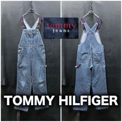 90's Tommy Jeans デニムオーバーオール XS/約82cm サロペット トミーヒルフィガー トミージーンズ ビンテージ 古着 90年代 00s y2k