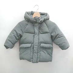 ◇ ⊇ ZARA ザラ 2,3歳児向け 長袖 ダウンジャケット サイズ 98cm グレー系 レディース メンズ E  【1507030012519】