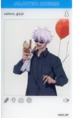 【中古】キャラカード 五条悟(等身) 「呪術廻戦×よみうりランド SNS風クリアカード 遊園地ver.」