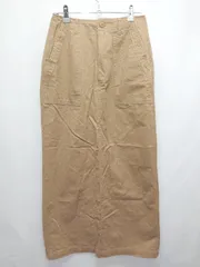 ◇ ●美品● Θ Alma Design アルマデザイン コットン100% ロング丈 タイト スカート サイズM ブラウン レディース E  【1506180012745】