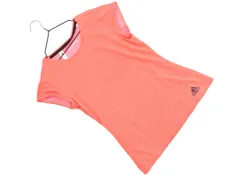 adidas アディダス トレーニングウェア Tシャツ sizeOT/赤 ■◆ レディース