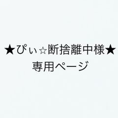 ★ぴぃ⭐︎断捨離中様★専用ページ