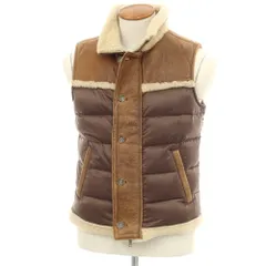 【中古】エンメティ EMMETI ムートン ナイロン ダウンベスト ブラウン【サイズ46】【メンズ】のサムネイル