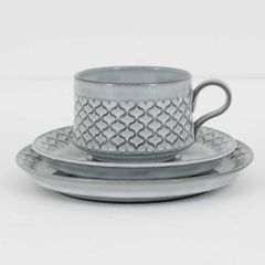 イェンス・クイストゴー ブルーアズール陶器 ソルト＆ペッパー 2個