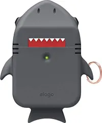 【人気商品】] 対応 対応 エアーポッズ Case Charging Wireless AirPods2 SHARK / AirPods1 Apple [ アクセサリー 保護 落下防止 CASE 傷防止 耐衝撃 耐衝撃 ケースカバー 吸収 衝撃 カバー ダーク