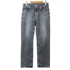 アッパーハイツ upper hights 美品 THE LIPSTICK デニム パンツ ジーンズ ダメージ加工 23 S相当 グレー系 IBO58 X