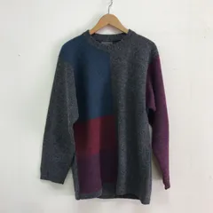 スコッチハウス 長袖ニット ウール100% グレー Y0433