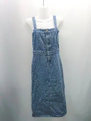 ◇ Lee リー ViSコラボ商品 デニム生地 カジュアル ロング丈 ワンピース サイズS ブルー系 レディース E 【1308290032657】