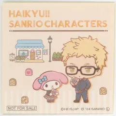 【中古】シール・ステッカー 月島蛍×マイメロディ ステッカー 「ハイキュー!!×サンリオキャラクターズ POPUP STORE in PARCO」 コラボ商品購入特典