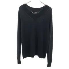 Banana Republic バナナリパブリック 長袖 Vネック ニット S ブラック セーター レディース 古着