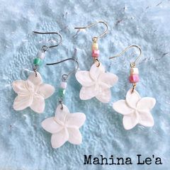 No.14 プルメリア ピアス Hawaiian シェル ハワイ フラガール - メルカリ