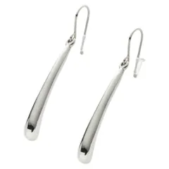 【シルバー×ピアス】[Cream dot. クリームドット公式] ピアス レディース  フック 金属アレルギー ニッケルフリー 揺れる 大ぶり ヴィンテージ調 艶消し マット メタル ドロップ カーブ 大人 