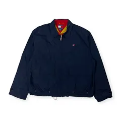 90s TOMMY HILFIGER トミーヒルフィガー ナイロン ジャケット ジャンパー L/ネイビー メンズ  ビンテージ