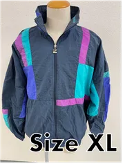 古着　ナイロンジャケット　90s　マルチカラー　XL