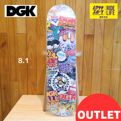 【ムラサキスポーツ公式】スケートボード デッキ DGK ディージーケー  8.1インチ 訳あり