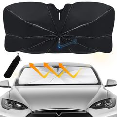 車サンシェード 傘型 フロント TOWOOZ 車 サンシェード 折り畳み傘型 車用サンシェード 日除け UVカット